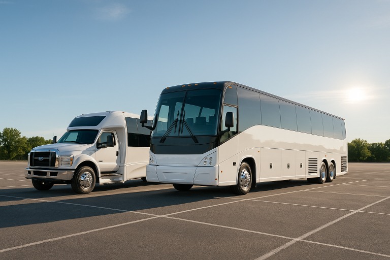 Charter Bus in Roseville