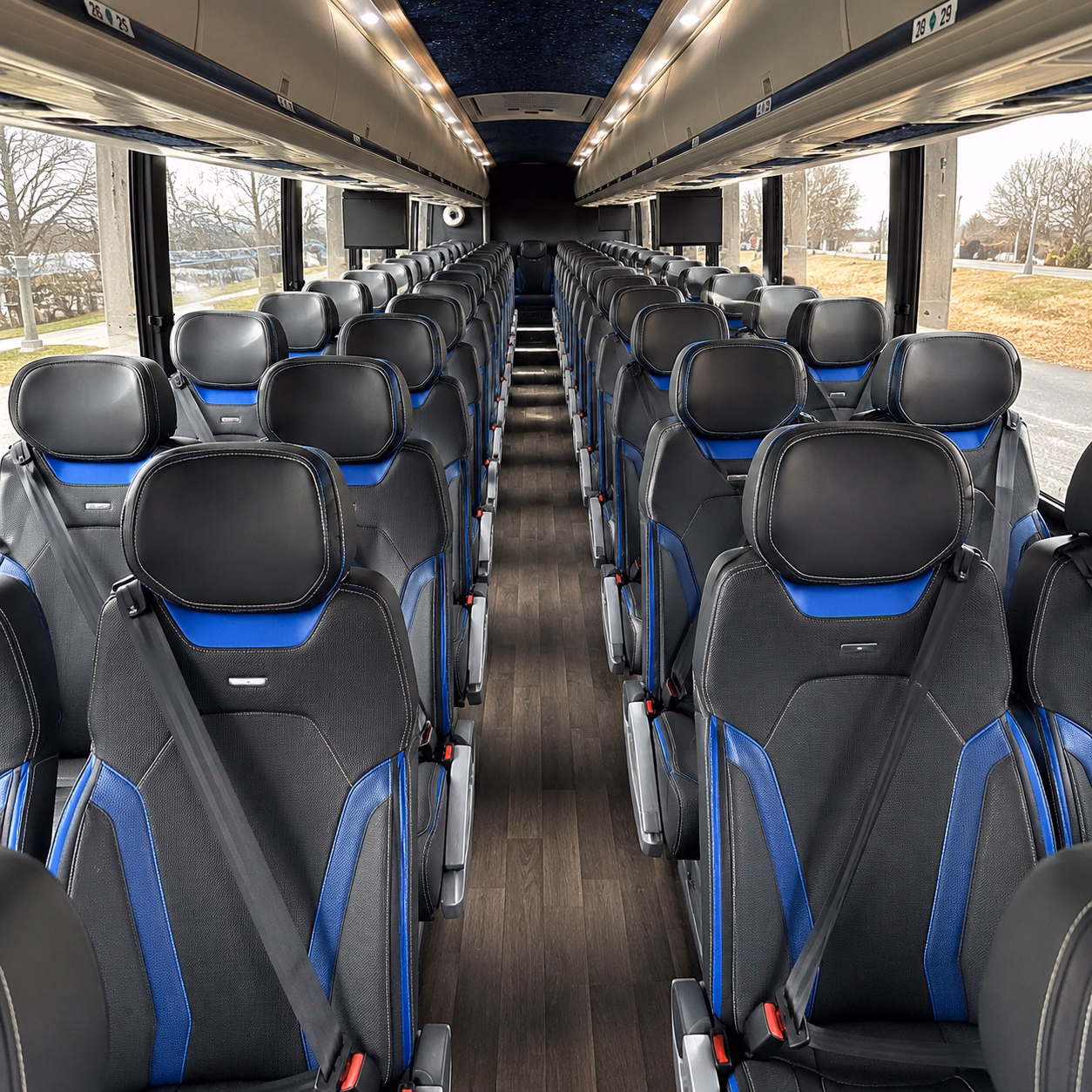 roseville airport transportation onboard seating