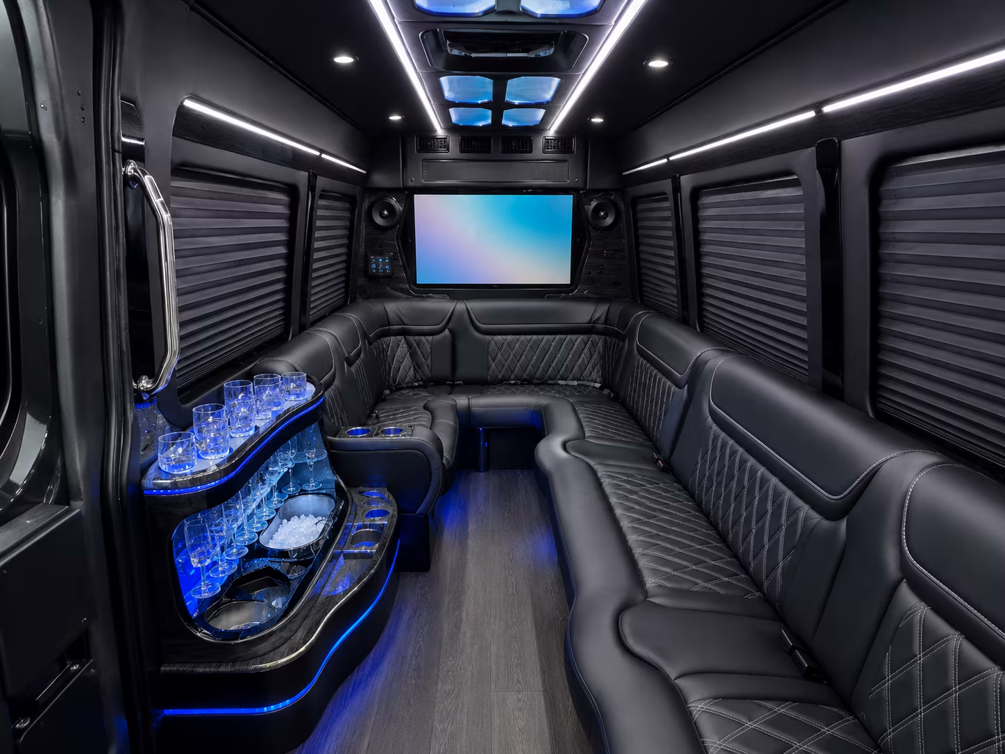 wedding and private event shuttle buses across the roseville area